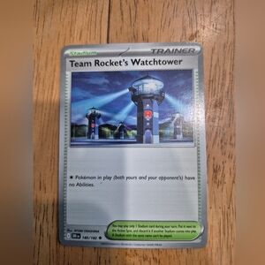 QTY 4 Pokemon Tean Rocket's Watchtower Stadium Trainer Card